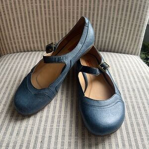 Women's Blue Mary Jane Shoes